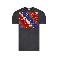 Vintage Black 4th of July USA flag leopard cowhide 20oz tumbler Vintage Tee - Neo Western