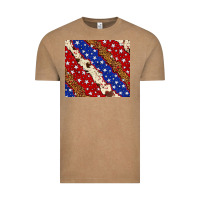 Vintage Coffee 4th of July USA flag leopard cowhide 20oz tumbler Vintage Tee - Neo Western