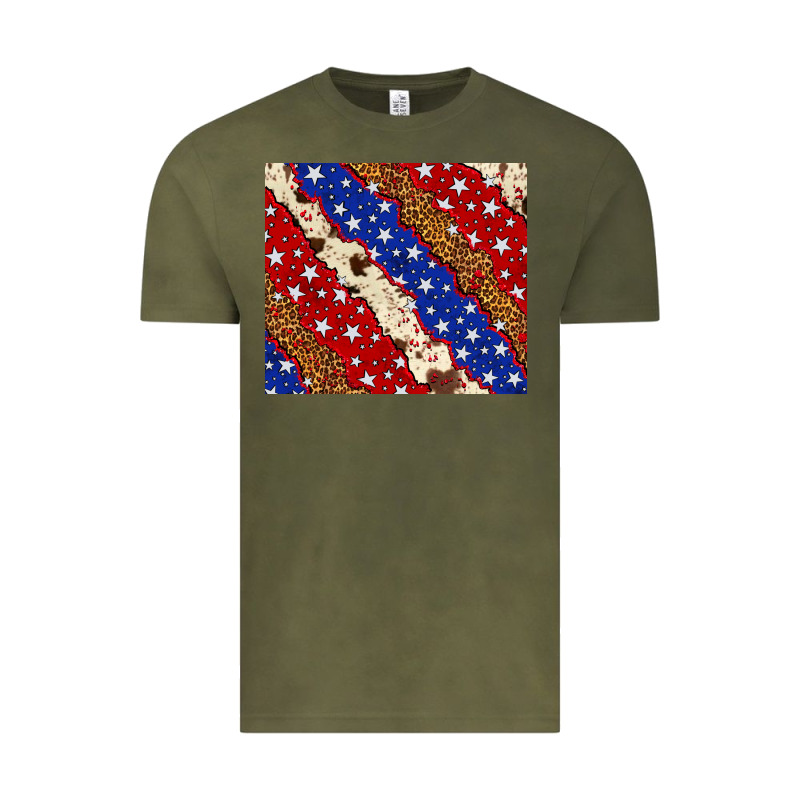 4th Of July Usa Flag Leopard Cowhide 20oz Tumbler Vintage Tee by Neo Western | Teevron