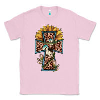 Bubblegum Pink leopard cross  sunflower Classic Tee - JahusDesignShop