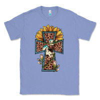 Colony Blue leopard cross  sunflower Classic Tee - JahusDesignShop
