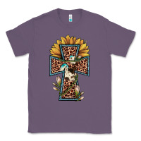 Lavender leopard cross  sunflower Classic Tee - JahusDesignShop