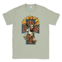 Matcha leopard cross  sunflower Classic Tee - JahusDesignShop