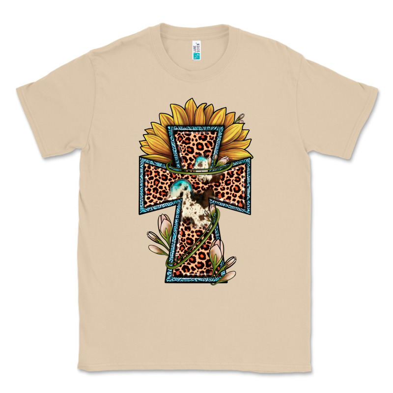 Leopard Cross  Sunflower Classic Tee by JahusDesignShop | Teevron