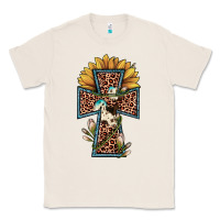 Natural leopard cross  sunflower Classic Tee - JahusDesignShop