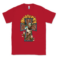 Red leopard cross  sunflower Classic Tee - JahusDesignShop