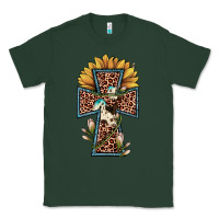 Sports Green leopard cross  sunflower Classic Tee - JahusDesignShop