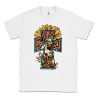 White leopard cross  sunflower Classic Tee - JahusDesignShop