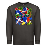 Smoke puerto rico with dominican republic hearts Premium Sweatshirt - NancyCooperArtShop