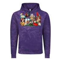 Cloud Purple rooster coffee cups Vintage Hoodie - Zillion Design Studio