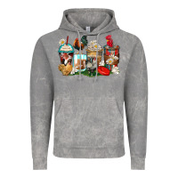 Cloud Rock rooster coffee cups Vintage Hoodie - Zillion Design Studio