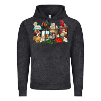 Vintage Black rooster coffee cups Vintage Hoodie - Zillion Design Studio
