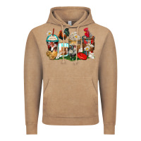 Vintage Coffee rooster coffee cups Vintage Hoodie - Zillion Design Studio