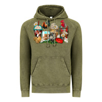 Vintage Olive rooster coffee cups Vintage Hoodie - Zillion Design Studio
