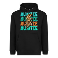 Black auntıe with lightning bolt Heavyweight Hoodie - MaliasSmallBusiness