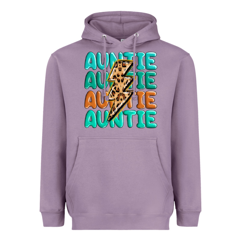 Auntıe With Lightning Bolt Heavyweight Hoodie by MaliasSmallBusiness | Teevron