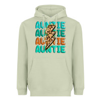 Matcha auntıe with lightning bolt Heavyweight Hoodie - MaliasSmallBusiness