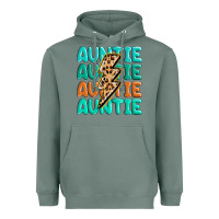 Sage auntıe with lightning bolt Heavyweight Hoodie - MaliasSmallBusiness