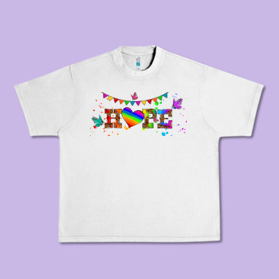 Lgbtq Hope  Libbey Glass Urban Heavy Tee Designed By Hra Design Shop