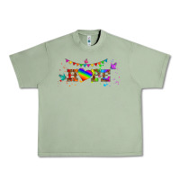 Oil Green lgbtq hope  libbey glass Urban Heavy Tee - HRA Design Shop