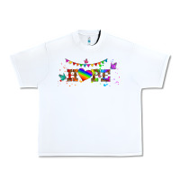 White lgbtq hope  libbey glass Urban Heavy Tee - HRA Design Shop