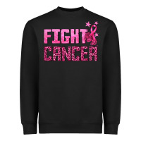 Black Fight Cancer Heavyweight Sweatshirt - texasbilliewilder