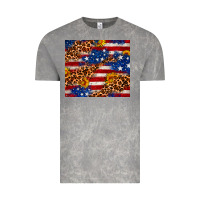 Cloud Rock 4th of July USA flag leopard sunflower 20oz tumble Vintage Tee - Neo Western