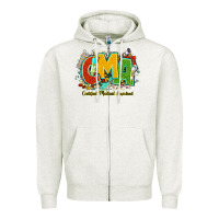 Oatmeal Heather cma certified medical assistant juneteenth Zipper Hoodie - NancyCooperArtShop
