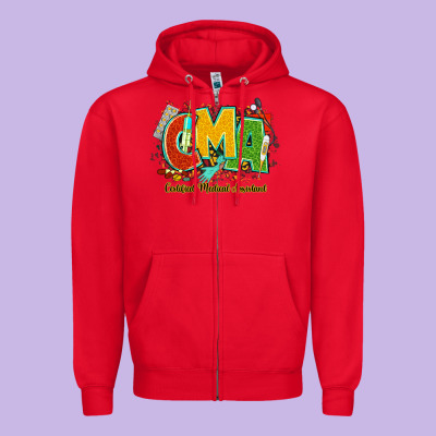 Cma Certified Medical Assistant Juneteenth Zipper Hoodie Designed By Nancycooperartshop