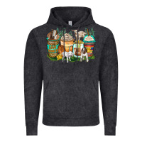 Vintage Black goats coffee cups Vintage Hoodie - Zillion Design Studio