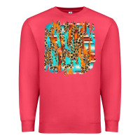 Cardinal serape with leopard pattern Premium Sweatshirt - NancyCooperArtShop