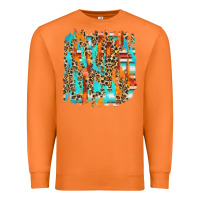 Carrot serape with leopard pattern Premium Sweatshirt - NancyCooperArtShop