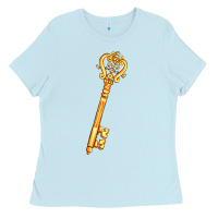 Baby Blue love key Ladies Tee - AdoDesignShop