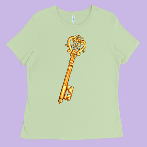 Love Key Ladies Tee Designed By Adodesignshop