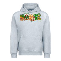 Heather Grey st patricks day nurse with gnome Urban Hoodie - NancyCooperArtShop