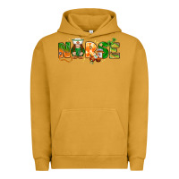 Pigment Peanut Butter st patricks day nurse with gnome Urban Hoodie - NancyCooperArtShop