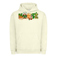 Pigment Pistachio st patricks day nurse with gnome Urban Hoodie - NancyCooperArtShop