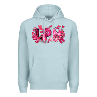 Blue Mist lpn breast cancer certified nursing assistant Premium Hoodie - LillyAllenDesigns