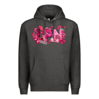 Charcoal Heather lpn breast cancer certified nursing assistant Premium Hoodie - LillyAllenDesigns