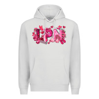 Dove Grey lpn breast cancer certified nursing assistant Premium Hoodie - LillyAllenDesigns