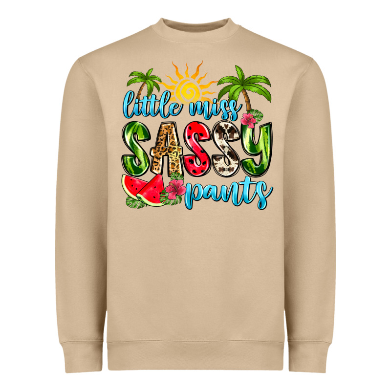 Little Miss Sassy Pants Heavyweight Sweatshirt by Zillion Design Studio | Teevron