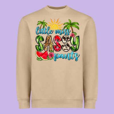 Little Miss Sassy Pants Heavyweight Sweatshirt Designed By Zillion Design Studio