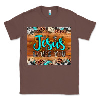 Chestnut jesus loves you Classic Tee - JahusDesignShop