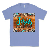 Colony Blue jesus loves you Classic Tee - JahusDesignShop