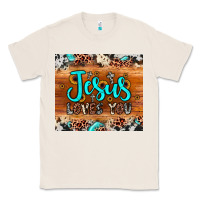 Natural jesus loves you Classic Tee - JahusDesignShop