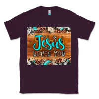 Plum jesus loves you Classic Tee - JahusDesignShop