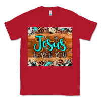 Red jesus loves you Classic Tee - JahusDesignShop