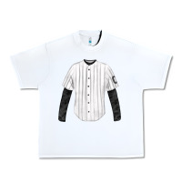 White baseball uniform fa element Urban Heavy Tee - FaDigitalArtStudio