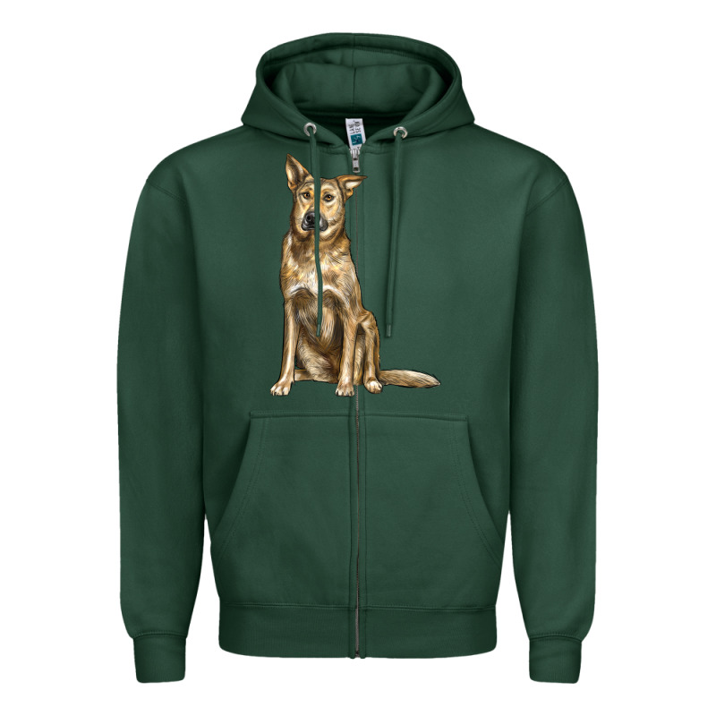 Chinook Dog Zipper Hoodie by LillyAllenDesigns | Teevron