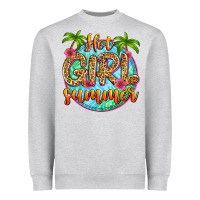 Heather Grey hot girl summer Heavyweight Sweatshirt - Zillion Design Studio